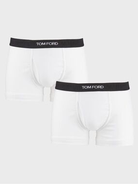 TOM FORD
Men's 2-Pack Solid Jersey Boxer Briefs